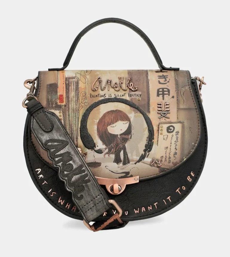 Fashion Anekke Bolso Ovalado Con Solapa Shoen