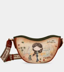Cheap Anekke Bolso Ovalado Peace & Love Camel