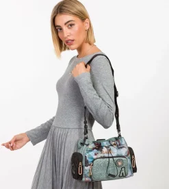 Best Sale Anekke Bolso Tipo Bombonera Nature Woods