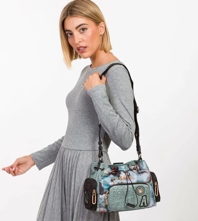 Best Sale Anekke Bolso Tipo Bombonera Nature Woods