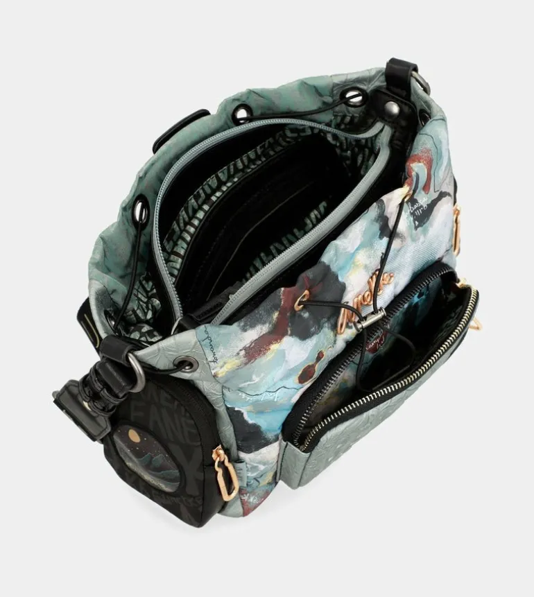 Best Sale Anekke Bolso Tipo Bombonera Nature Woods