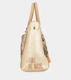 Best Sale Anekke Bolso Tipo Doctor Dorado Nature Pachamama