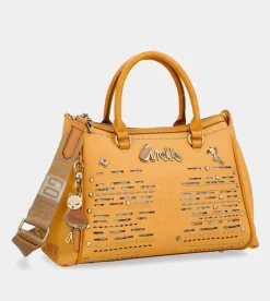 Cheap Anekke Bolso Tipo Doctor Ocre Nature Pachamama