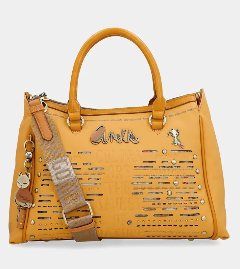 Cheap Anekke Bolso Tipo Doctor Ocre Nature Pachamama