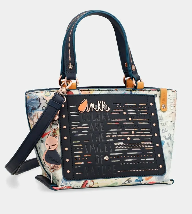 Hot Anekke Bolso Tote Azul Marino Nature Pachamama