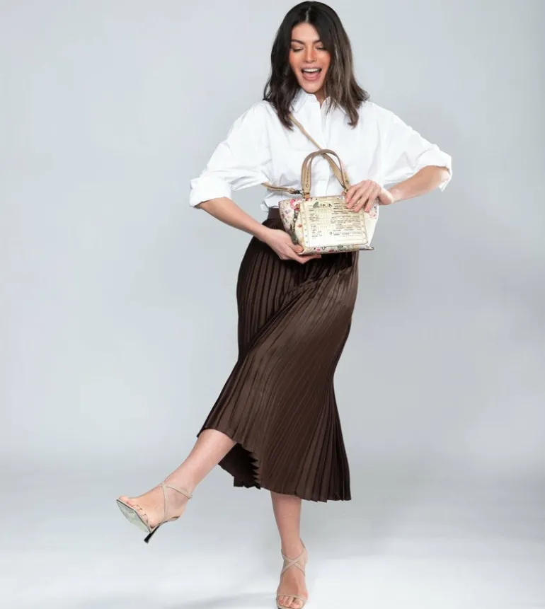 Discount Anekke Bolso Tote Dorado Nature Pachamama