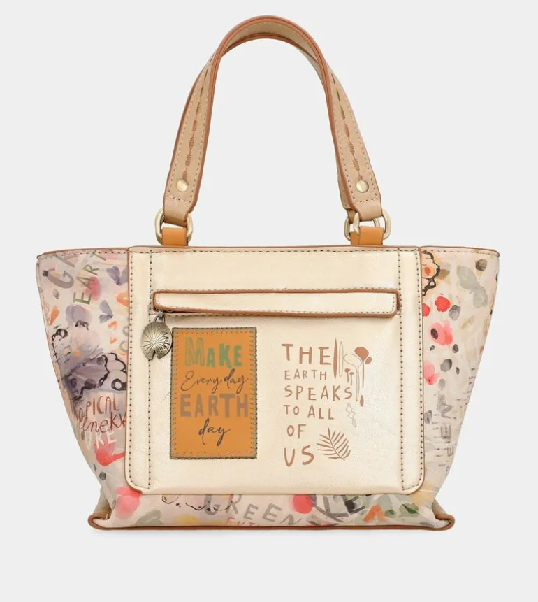 Discount Anekke Bolso Tote Dorado Nature Pachamama