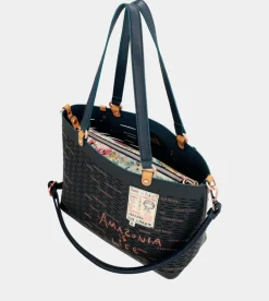 New Anekke Bolso Tote Grande Azul Marino Nature Pachamama