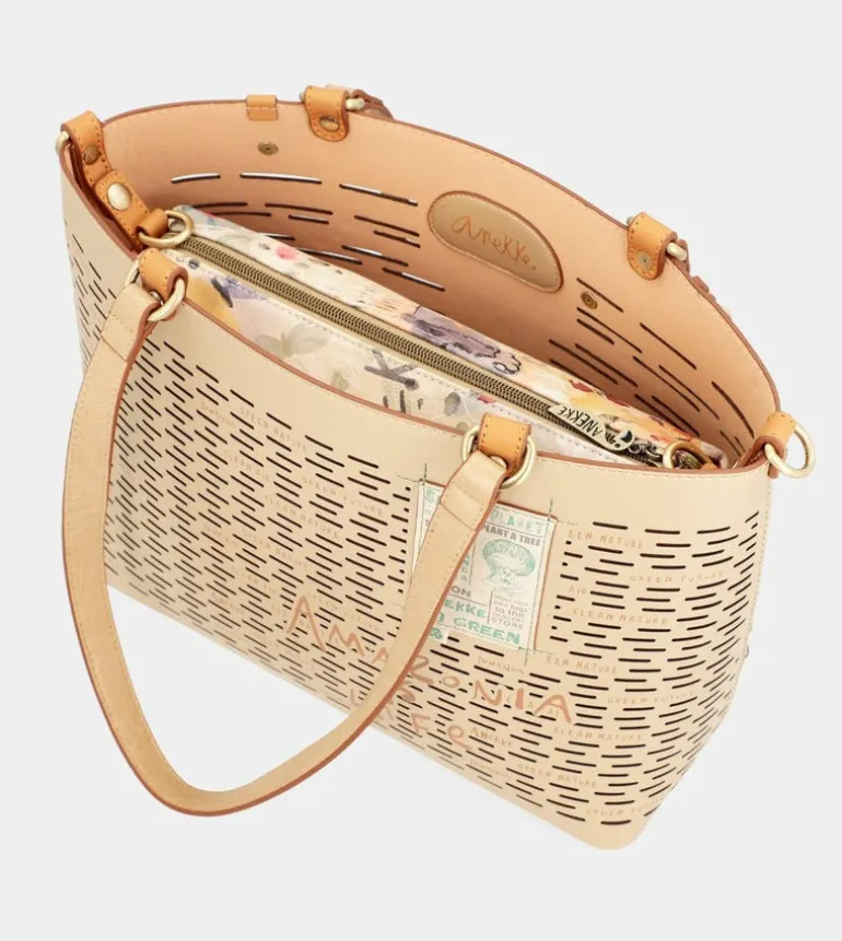 Cheap Anekke Bolso Tote Grande Dorado Nature Pachamama