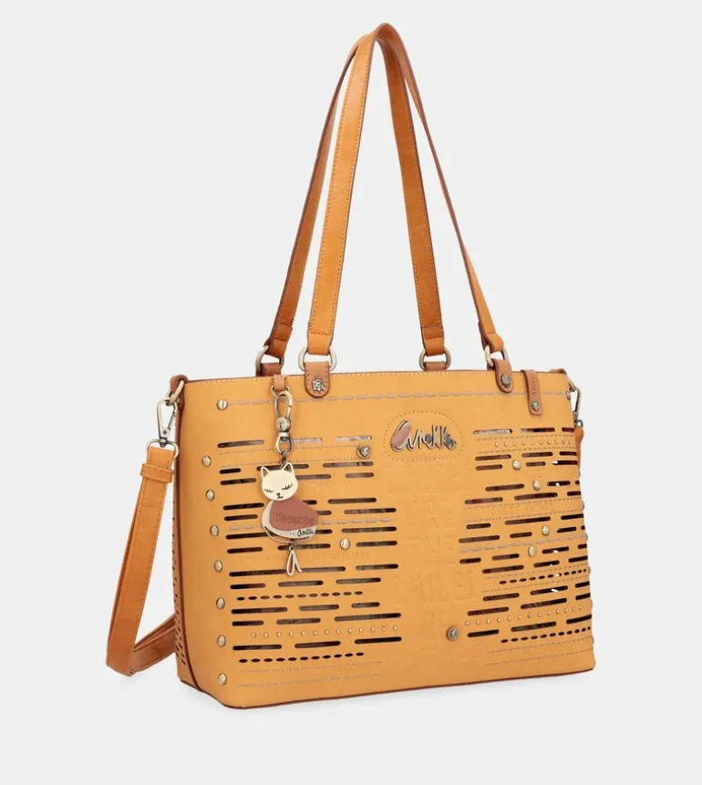 Online Anekke Bolso Tote Grande Ocre Nature Pachamama