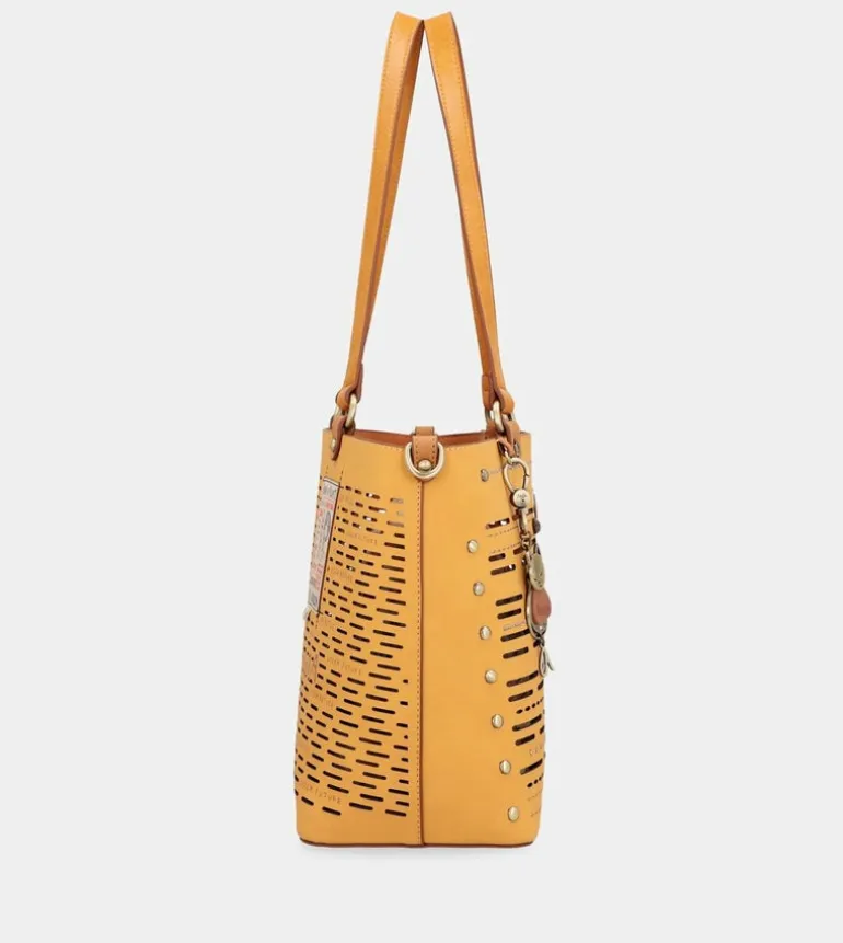 Online Anekke Bolso Tote Grande Ocre Nature Pachamama