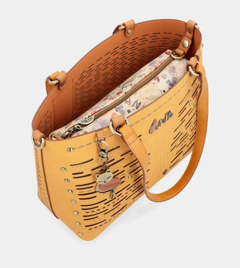 Online Anekke Bolso Tote Grande Ocre Nature Pachamama