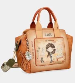 Outlet Anekke Bowling Peace & Love Camel