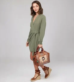 Outlet Anekke Bowling Peace & Love Camel