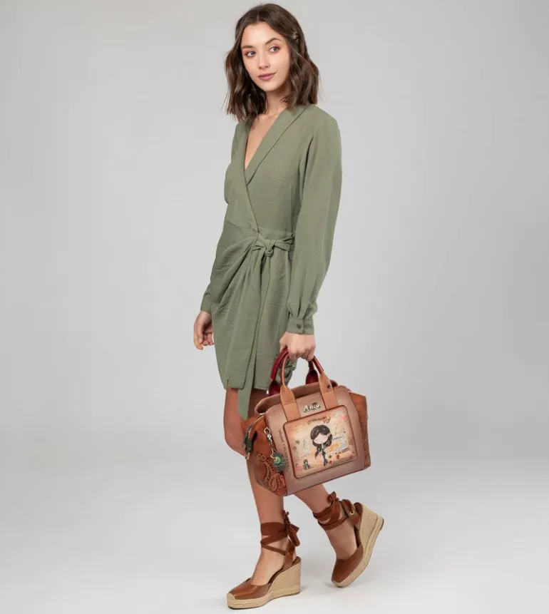 Outlet Anekke Bowling Peace & Love Camel