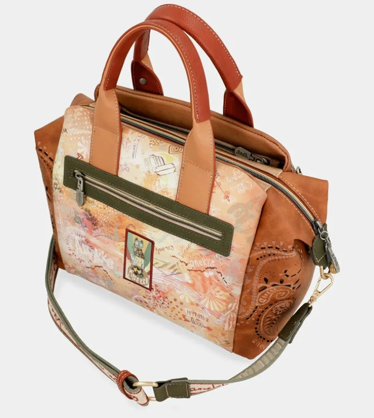 Outlet Anekke Bowling Peace & Love Camel