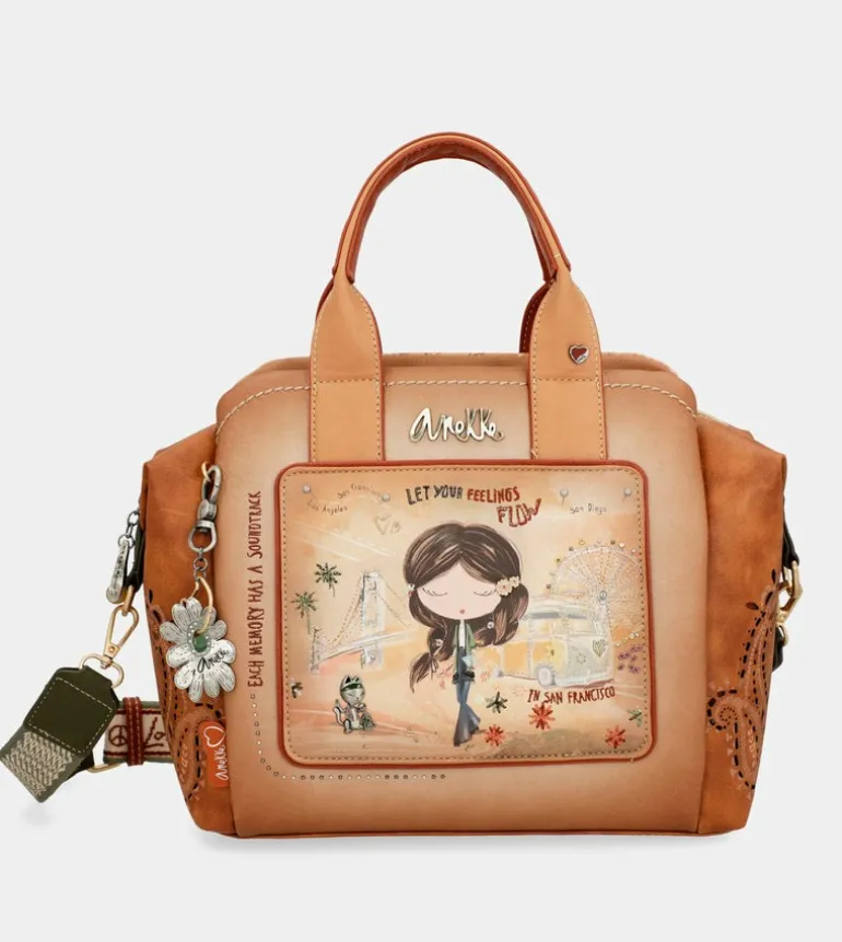 Outlet Anekke Bowling Peace & Love Camel