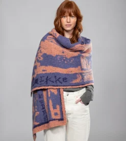Clearance Anekke Bufanda Azul Y Teja Contemporary