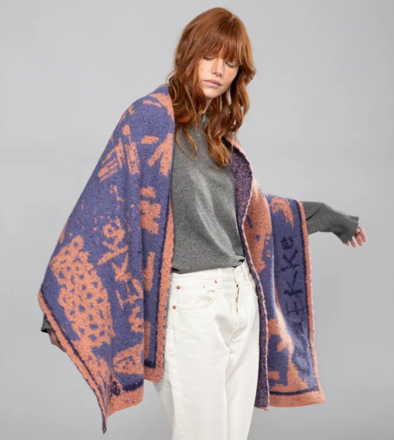 Clearance Anekke Bufanda Azul Y Teja Contemporary