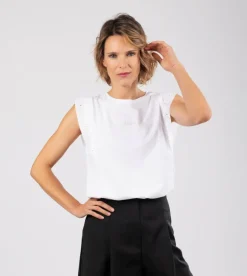 Shop Anekke Camiseta Sin Mangas Blanca