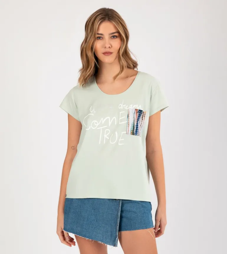 Best Anekke Camiseta Verde Studio