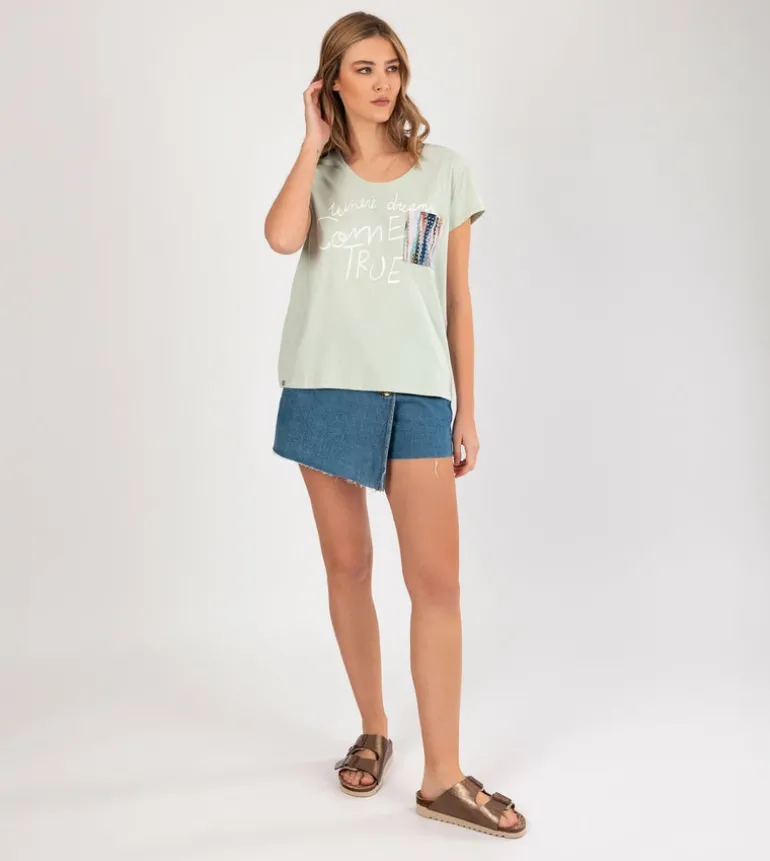 Best Anekke Camiseta Verde Studio