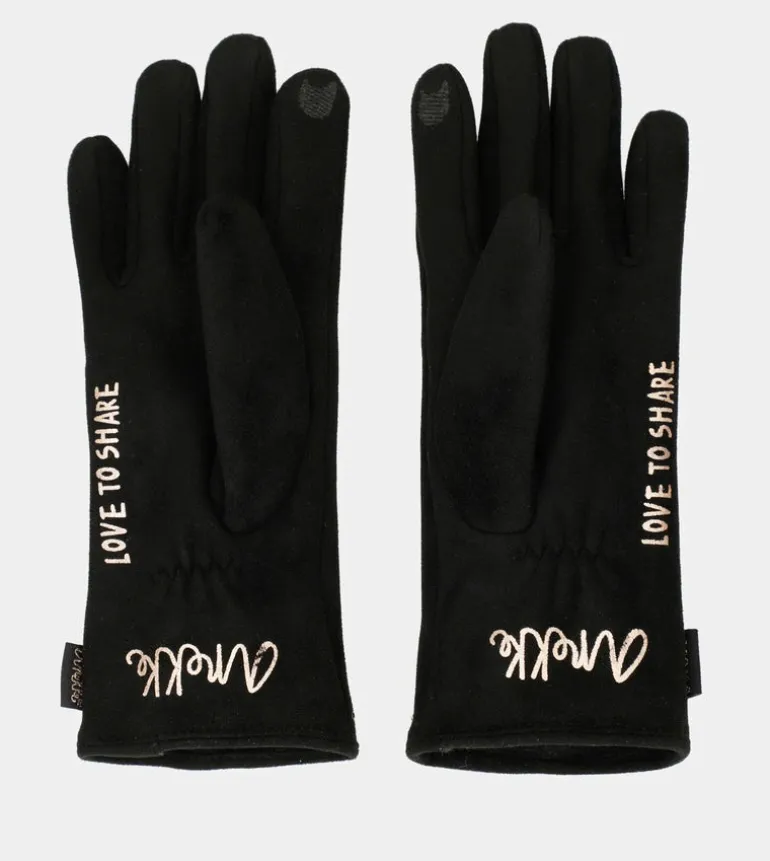 Best Sale Anekke Guantes Interior Forrado Negro