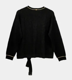 Best Anekke Jersey Negro Cuello Redondo Shoen