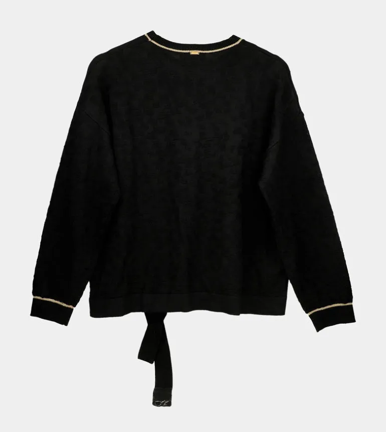 Best Anekke Jersey Negro Cuello Redondo Shoen