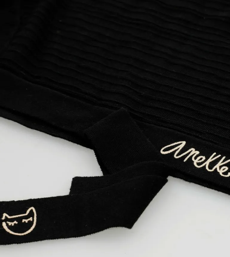 Best Anekke Jersey Negro Cuello Redondo Shoen