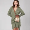 Cheap Anekke Mini Bandolera Peace & Love Camel