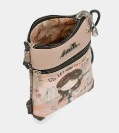 Best Sale Anekke Mini Bandolera Peace & Love Rosa
