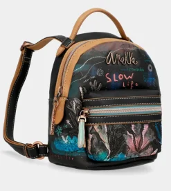 Flash Sale Anekke Mini Mochila De Paseo Negra Coral