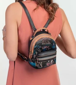 Flash Sale Anekke Mini Mochila De Paseo Negra Coral