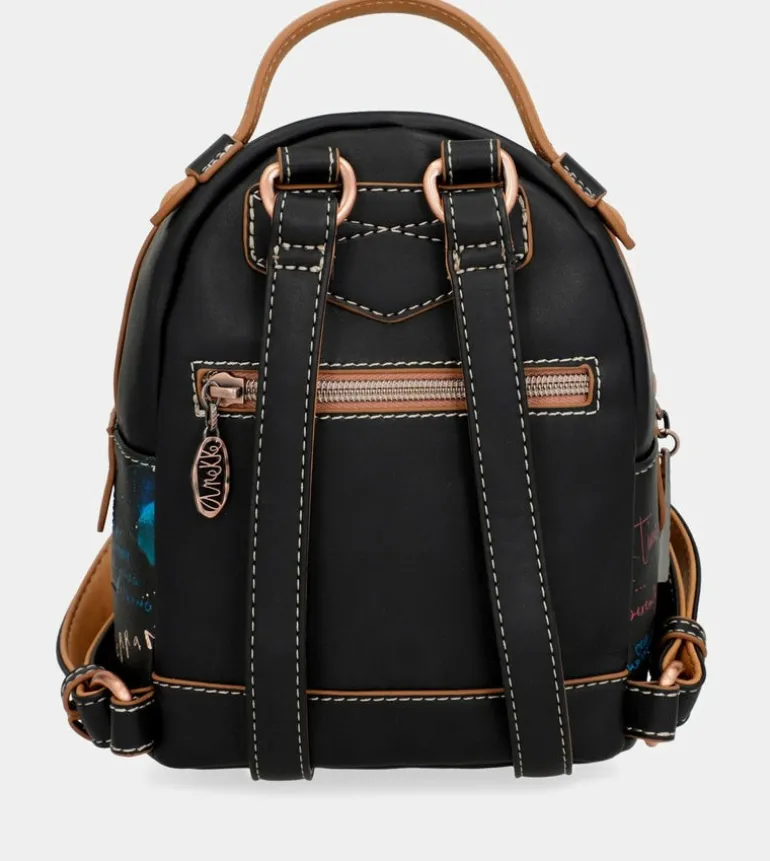 Flash Sale Anekke Mini Mochila De Paseo Negra Coral