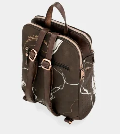 Cheap Anekke Mochila 2 Compartimentos Marron Nature Shodo
