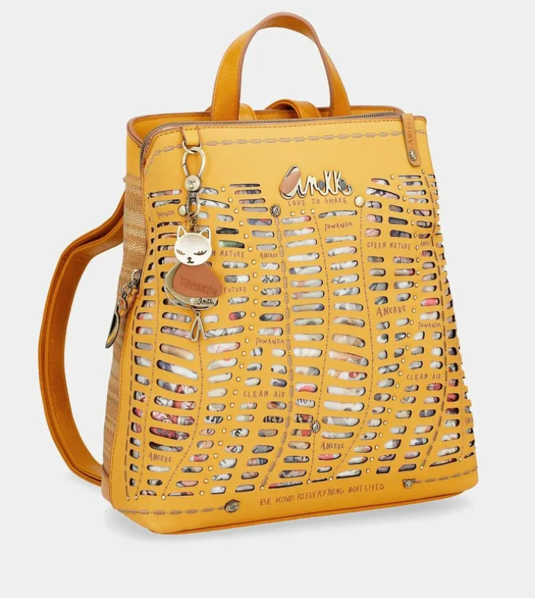 Cheap Anekke Mochila 3 Compartimentos Ocre Nature Pachamama