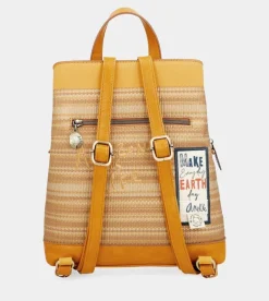 Cheap Anekke Mochila 3 Compartimentos Ocre Nature Pachamama