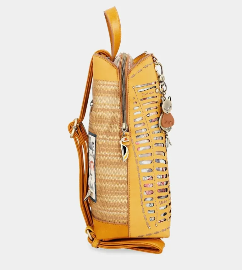 Cheap Anekke Mochila 3 Compartimentos Ocre Nature Pachamama