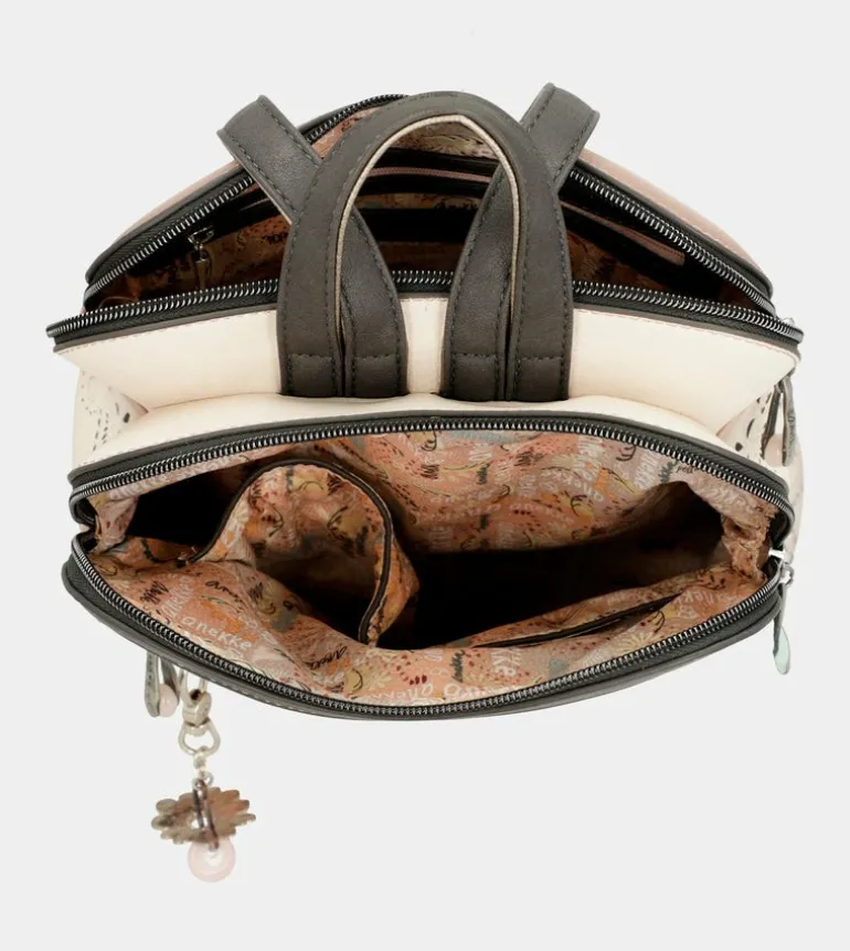 Flash Sale Anekke Mochila 2 Compartimentos Peace & Love Rosa