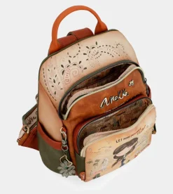 Shop Anekke Mochila Antirrobo Camel Peace & Love