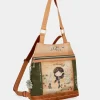 Online Anekke Mochila Antirrobo Peace & Love Camel