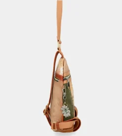 Online Anekke Mochila Antirrobo Peace & Love Camel