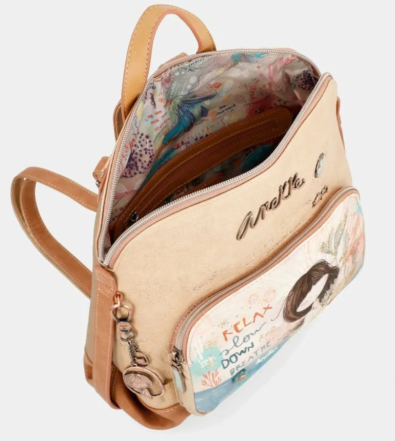 Outlet Anekke Mochila Con Bolsillo Frontal Mediterranean