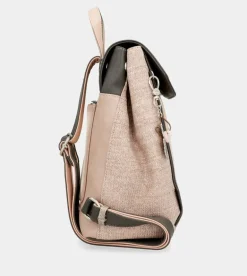Sale Anekke Mochila Con Solapa Peace & Love Rosa