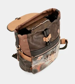 Cheap Anekke Mochila Con Solapa Shoen Brush