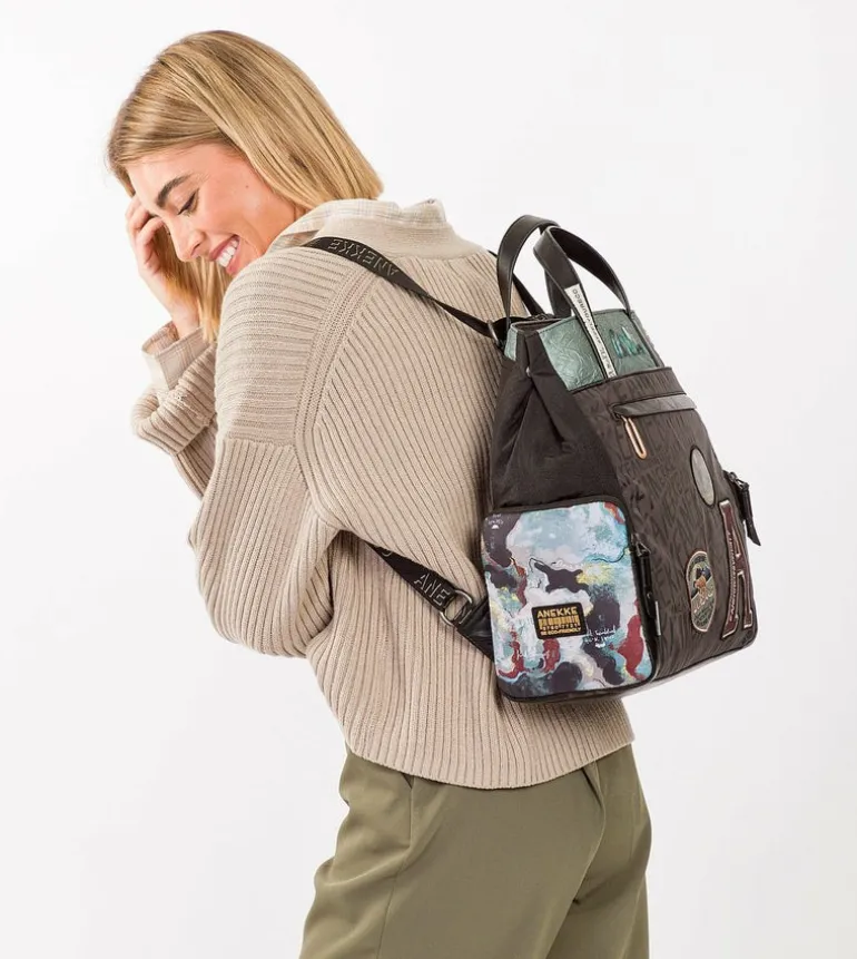 Best Sale Anekke Mochila Convertible En Bandolera Nature Woods