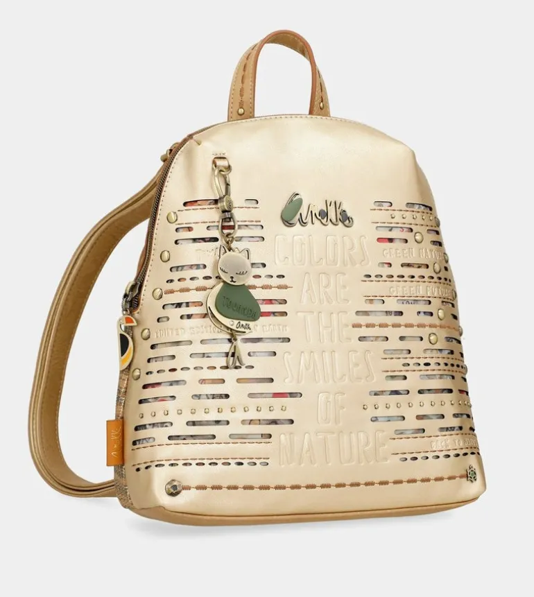 Best Sale Anekke Mochila Dorada Nature Pachamama