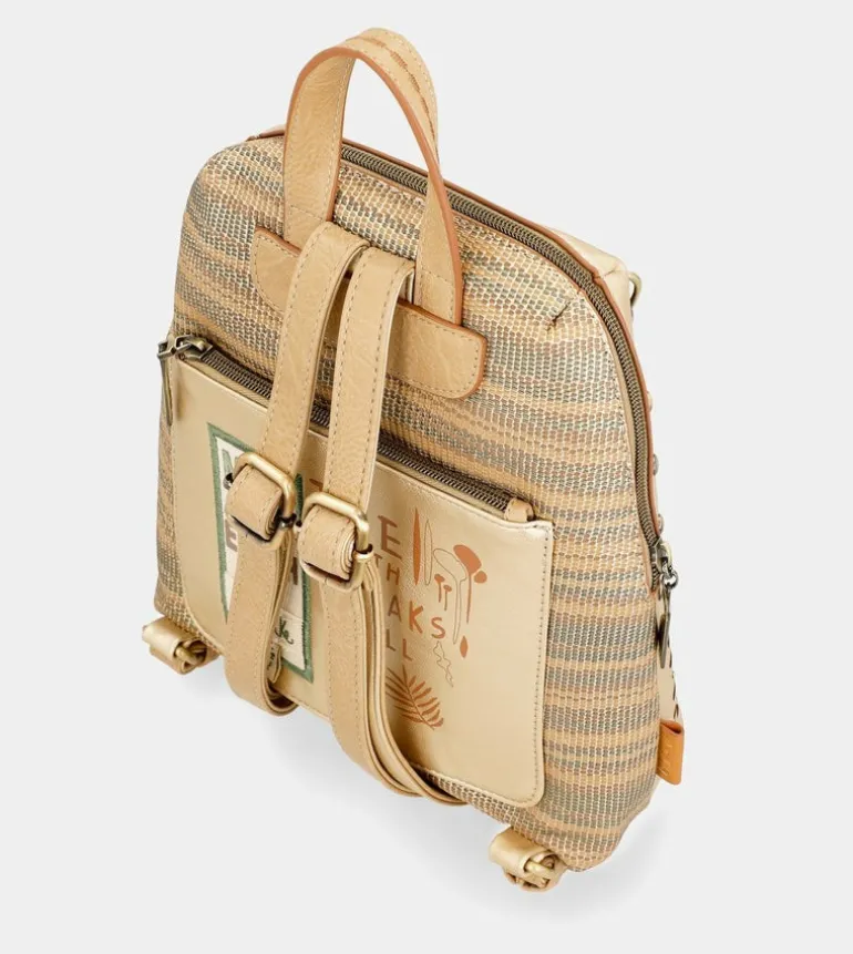 Best Sale Anekke Mochila Dorada Nature Pachamama