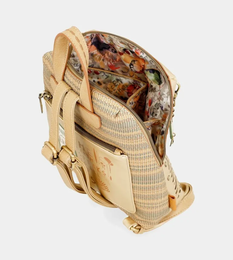 Best Sale Anekke Mochila Dorada Nature Pachamama